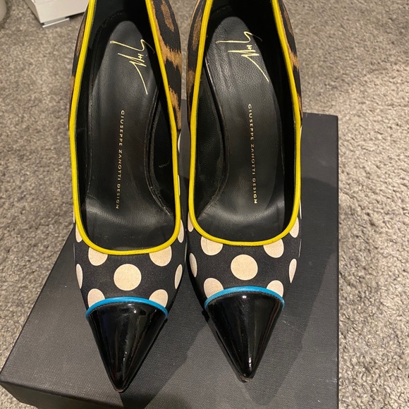 Giuseppe Zanotti Half Polka Dot Half Leopard Pump - Picture 10 of 10